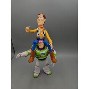 Disney Pixar Mattel Toy Story Buzz Lightyear Cowboy Woody Posable Figure Lot